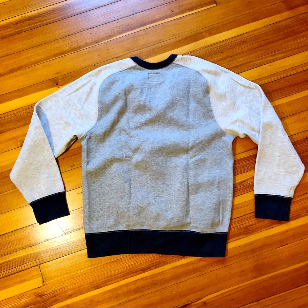 J Crew Color Block Fleece Crewneck Sweatshirt - image 3